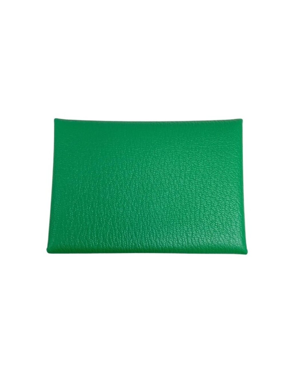 Hermes Coin Purse Calvi Duo Verso Bamboo Mauve Pale Green Pink Silver